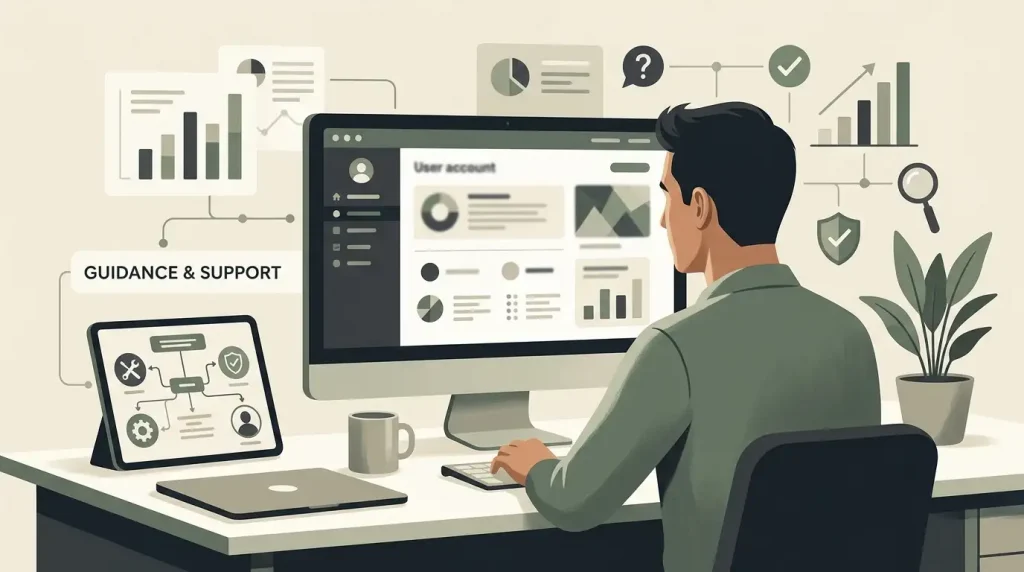 Customer support record keeping for a casino account issue