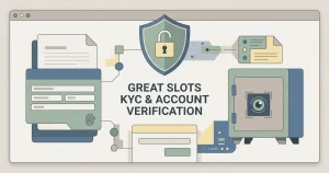 Illustration of Great Slots KYC and account verification